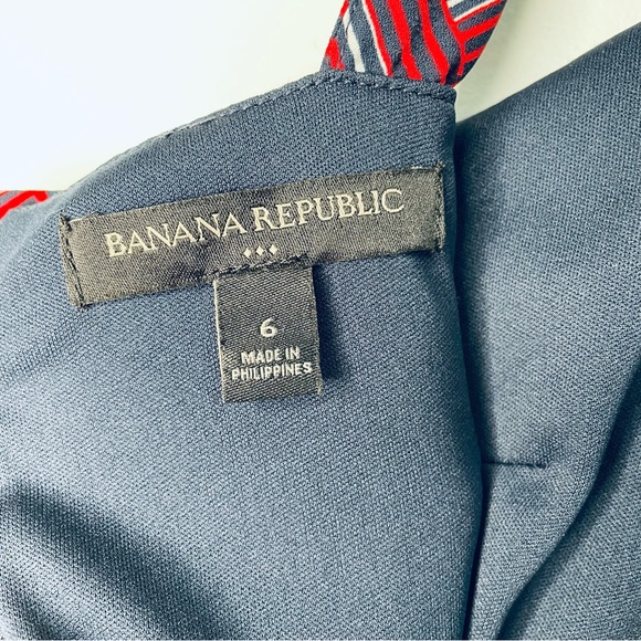 SOLD Banana Republic Wrap Halter Midi Dress Size 6 Basketweave Red - Picture 10 of 11